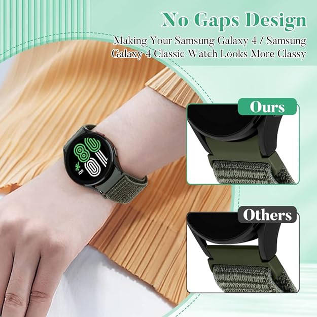 PBFairyy No Gap Nylon Band for Samsung Galaxy Watch